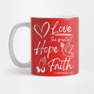 Faith Hope Love Graphic Cute Mug